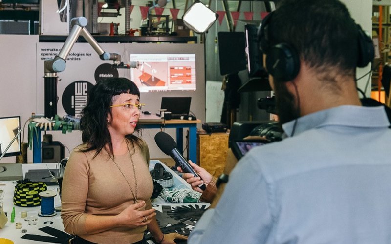 Intervista a Zoe Romano durante Manifatture Aperte a WeMake