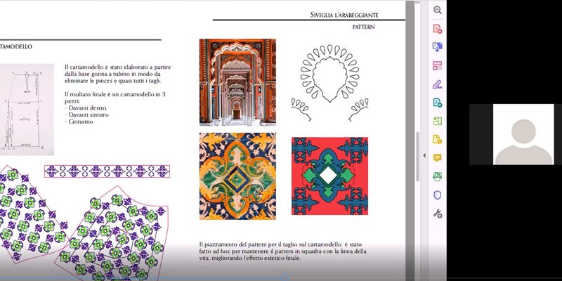 Progetto Siviglia l'arabeggiante - corso Digital Fashion Making